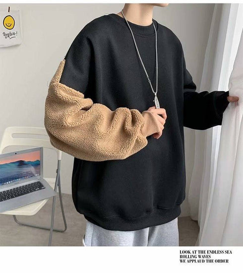 Unisex Plush Loose Lamb Velvet Bear Sweater